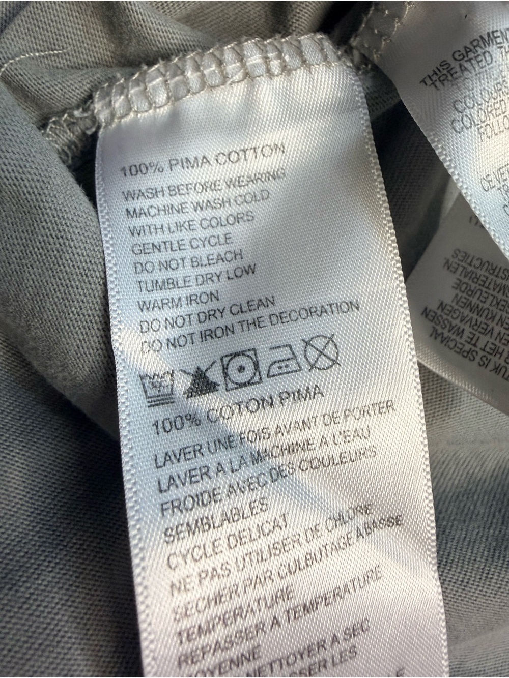 TOMMY BAHAMA Men's Gray UPF 30 100% Pima Cotton Athleisure T- Shirt Sz Large - Picture 11 of 11